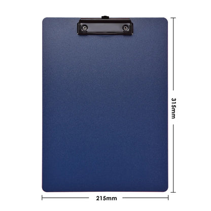A4 File Folder Clipboard Writing Pad Memo Clip Board Clips Test Paper Storage Organizer School Supplies Office Stationary - B