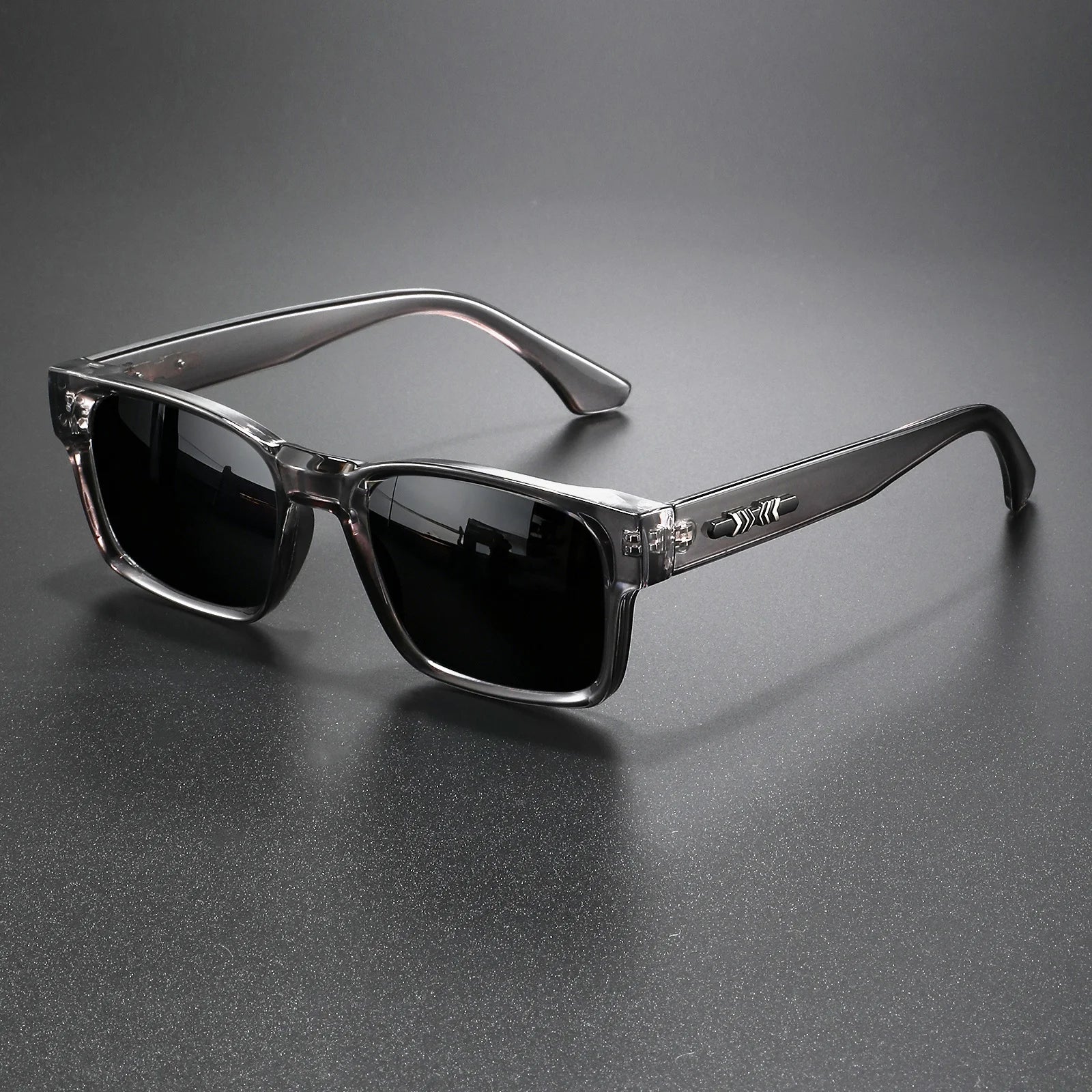 Retro Punk Fashion Sunglasses - Square Protective Frame, UV400 Unisex for Outdoor Adventures & Casual Style