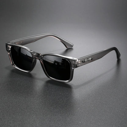 Retro Punk Fashion Sunglasses - Square Protective Frame, UV400 Unisex for Outdoor Adventures & Casual Style