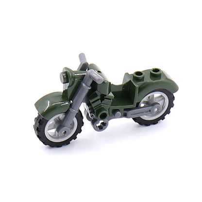 Military Motorcycle Car Weapon Model Building Blocks Educational Toys for Children Gifts City Military Motor Kids Gifts Toy -