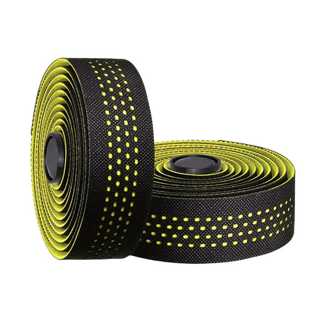 1pair Perforated Breathable Handlebar Tapes Non-slip Road Bike Bar Tape EVA/PU Soft Anti-Vibration Wrap Tape Durable Bar Bart