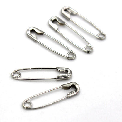 50Pcs Silver Safety Pins DIY Sewing Tools Accessory Stainless Steel Needles Large Safety Pin Small Brooch Apparel Accessories