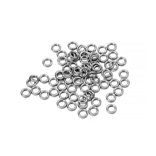 200Pcs Stainless Steel Open Jump Rings for Jewelry Making Supplies DIY Double Loops Split Rings Connectors For Jewelry Findin