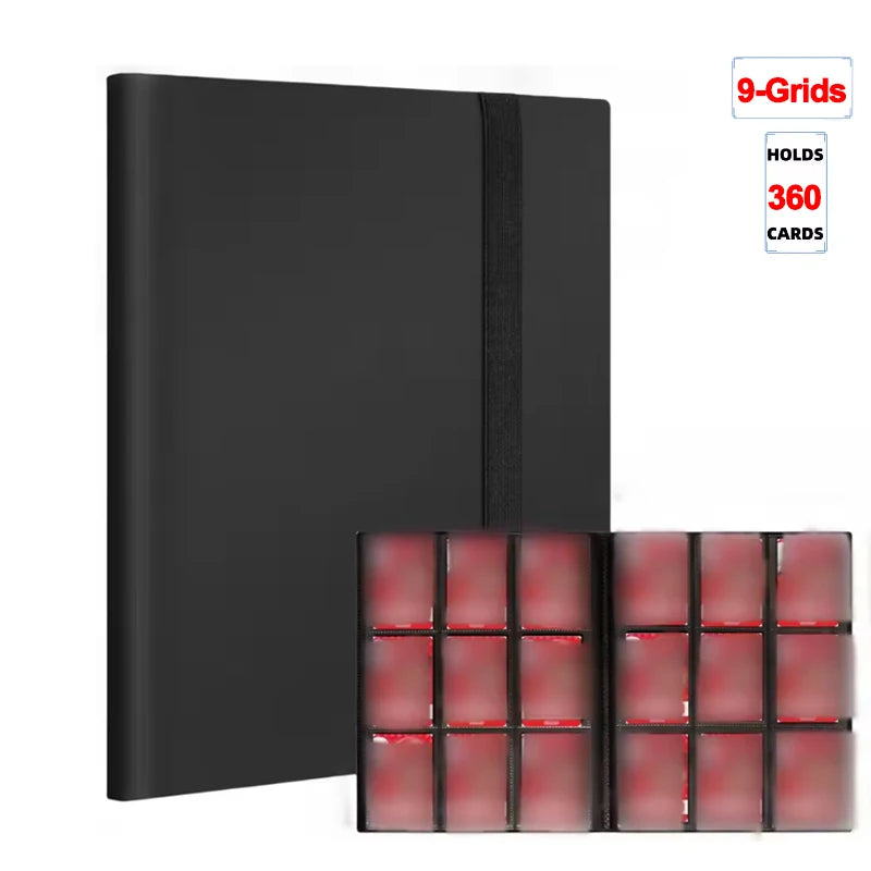 1Pc Card Binder 160/360/480 Trading Card Holder Book Durable Side Loading Card Book With Gaming Cards PP Cover Binder For Car