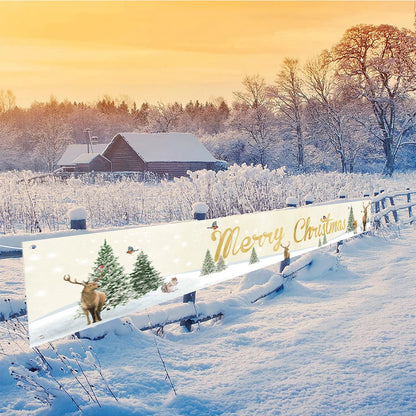 Christmas Outdoor Banner Merry Christmas Decoraton For Home 2023 Cristmas Outdoor Decor Xmas Navidad Noel Happy New Year 2024