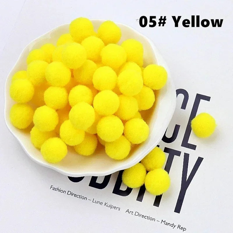 Mini Fluffy Soft Pom Poms Pompoms Ball,Handmade Craft Toys,Wedding Christmas Decor,DIY Sewing Supplies,8mm,10mm,15mm,20mm,30m