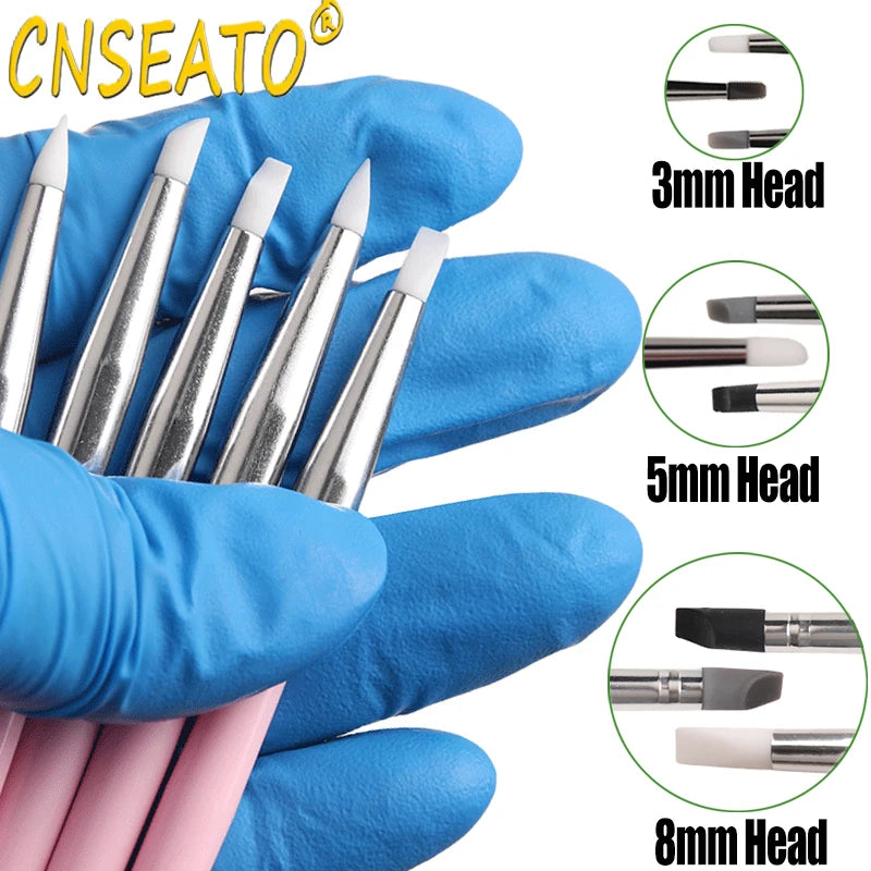 5 Pcs Dental Resin Brush Pens Resin Shaping Brushes For Composite Cement Adhesive Porcelain Teeth Dentist Tools Dentistry Lab
