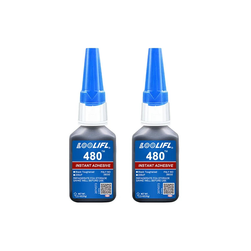 480 Black Rubber Glue Super Strong Adhesive for 10 Seconds, Used for Tire Repair, Black Object Repair and 'Black Integration'