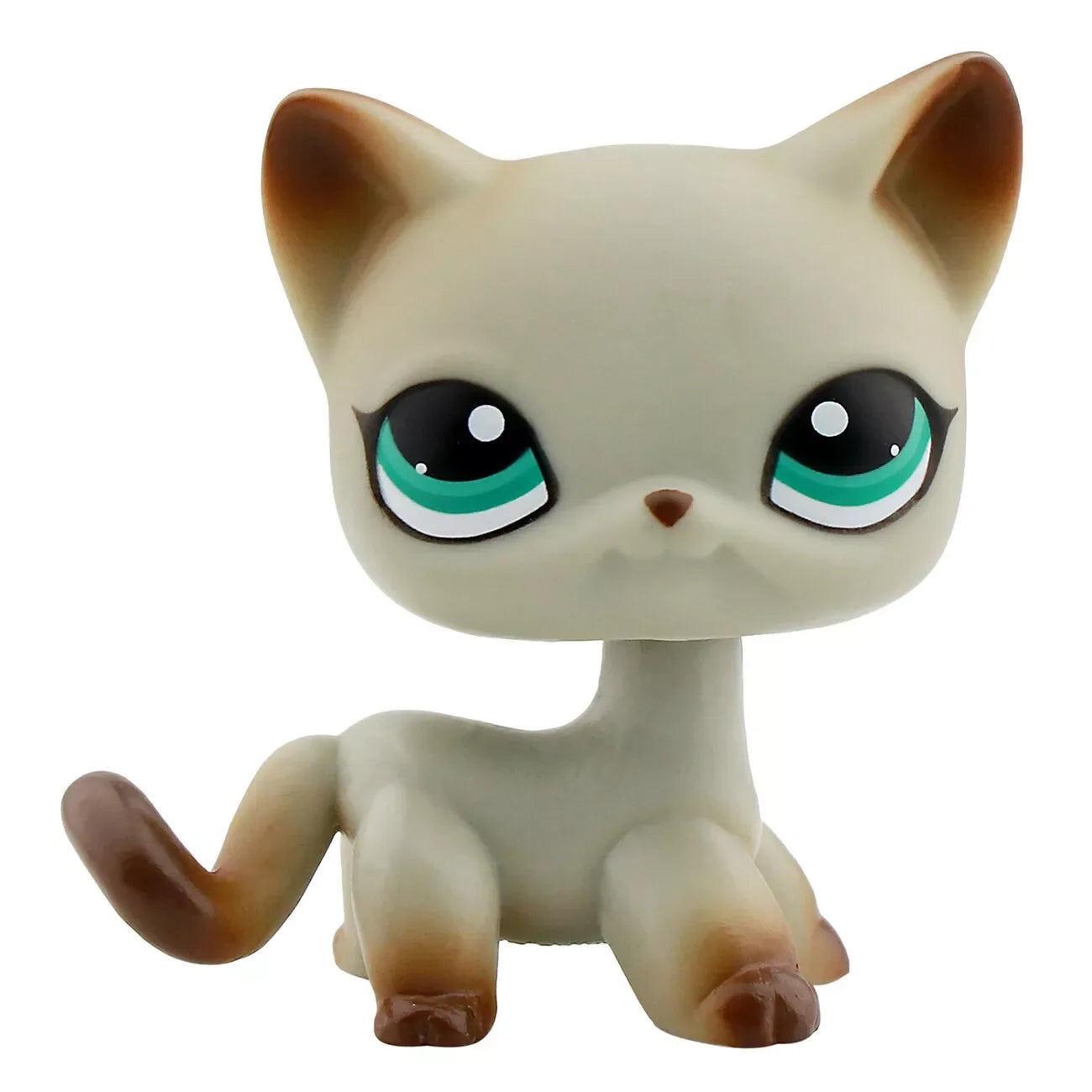 Rare Pet Shop LPS Toy Stands Short Hair Cat Original Kitten Husky Puppy Dog Fox Cute Animal Old Bobble Head Toy - 391