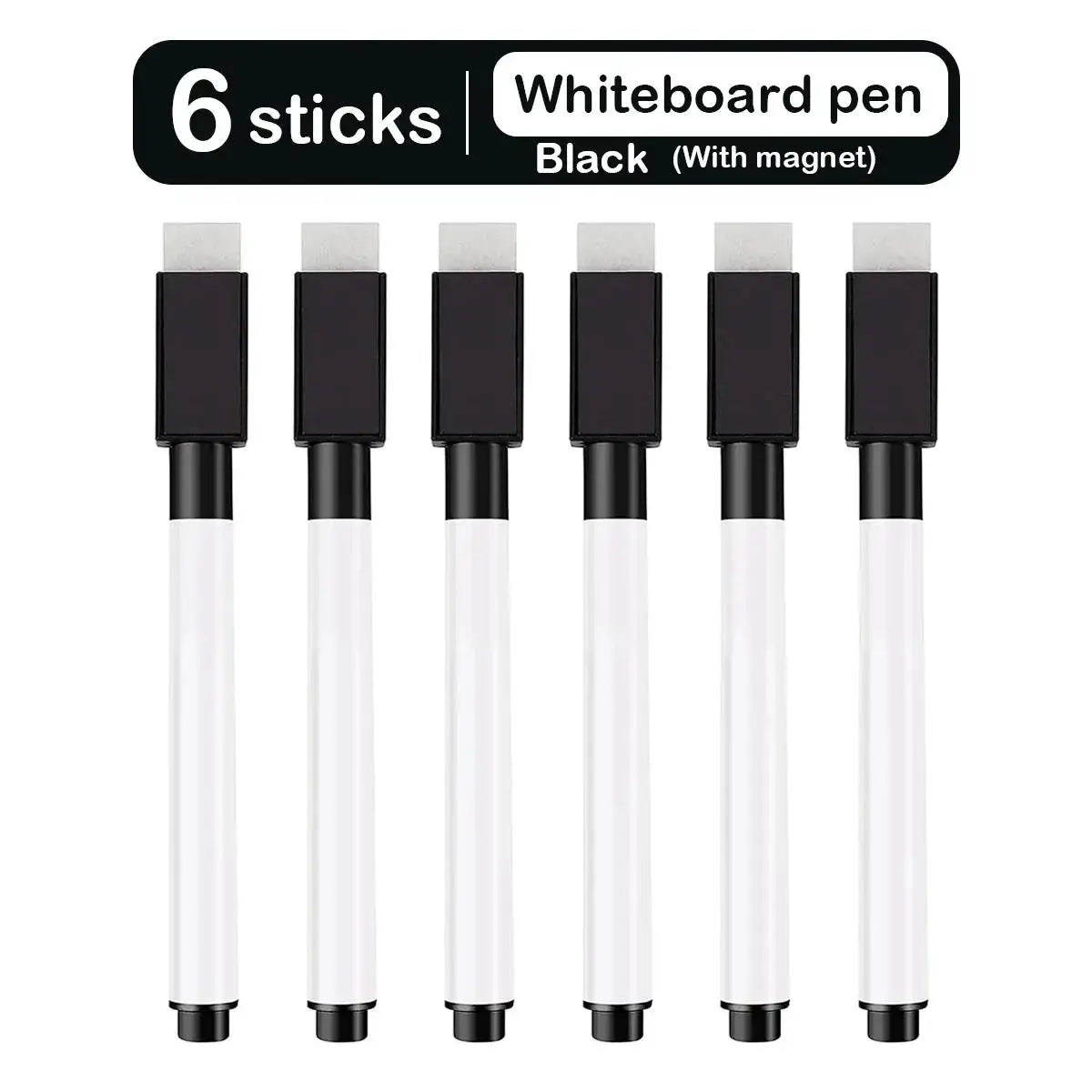 8pcs Magnetic Erasable Whiteboard Pen Color Options Blackboard Note Numbering Stationery For Office Classroom Teaching Suppli