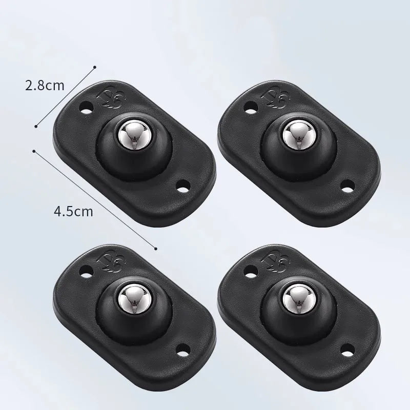 Self Adhesive Caster Wheels Appliance Rollers Appliance Sliders for Kitchen 360° Swivel Universal Wheel Mini Small Kitchen - 