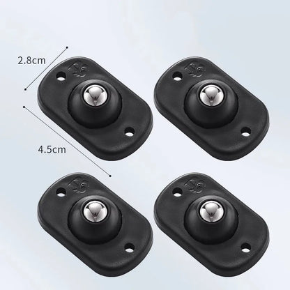 Self Adhesive Caster Wheels Appliance Rollers Appliance Sliders for Kitchen 360° Swivel Universal Wheel Mini Small Kitchen - 