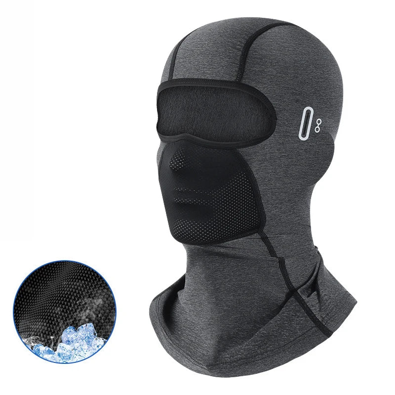 Motorcycle Balaclava Summer UV Protection Glasses Face Breathable Hole Men Women Quick-Drying Motorcyclist Winter Warm Ski Ma