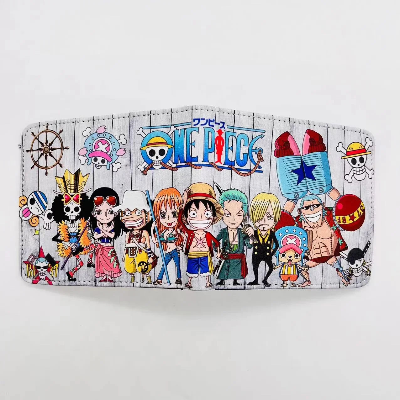 Anime One Piece Monkey D Luffy Roronoa Zoro Stylish and Simple Foldable Wallet Student Coin Purse Cute Things for Girls - 25