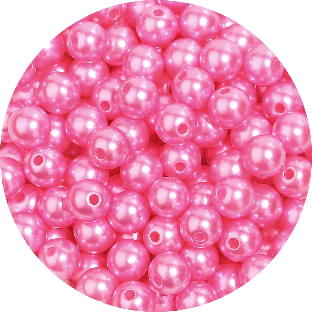 50-1000pcs/Lot Round ABS Imitation Pearl Beads Loose Beads Plastic Acrylic Spacer Bead For Jewelry Making Diy Bracelet Neckla