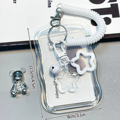 Kpop Photocard Holder Binder Photo Card Holder 3inch Idol Binder Photocard Display Keychain Protective Cover Photo Albums