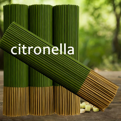 Lemongrass Sticks That Extend the Burning Time, Artificial Wooden Four-Season Fragrance, Suitable for Home, Camping, Garden, 