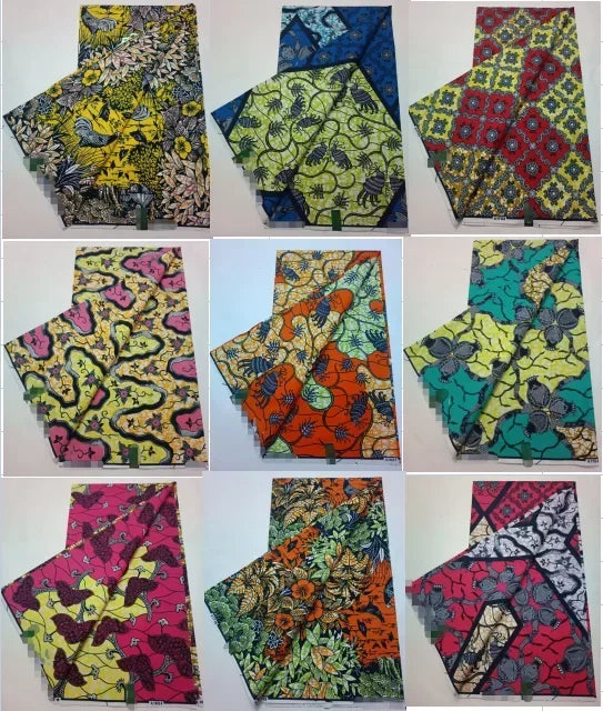 African Ankara prints batik patchwork fabric real wax African sewing material 100% cotton tissu for dress crafts