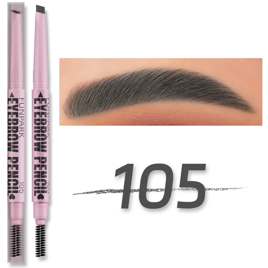 2 in1 Eyebrow pencil professional Cosmetics makeup for women 5 Colors Waterproof Eyebrow Tattoo brush Long Lasting eyebrow pe