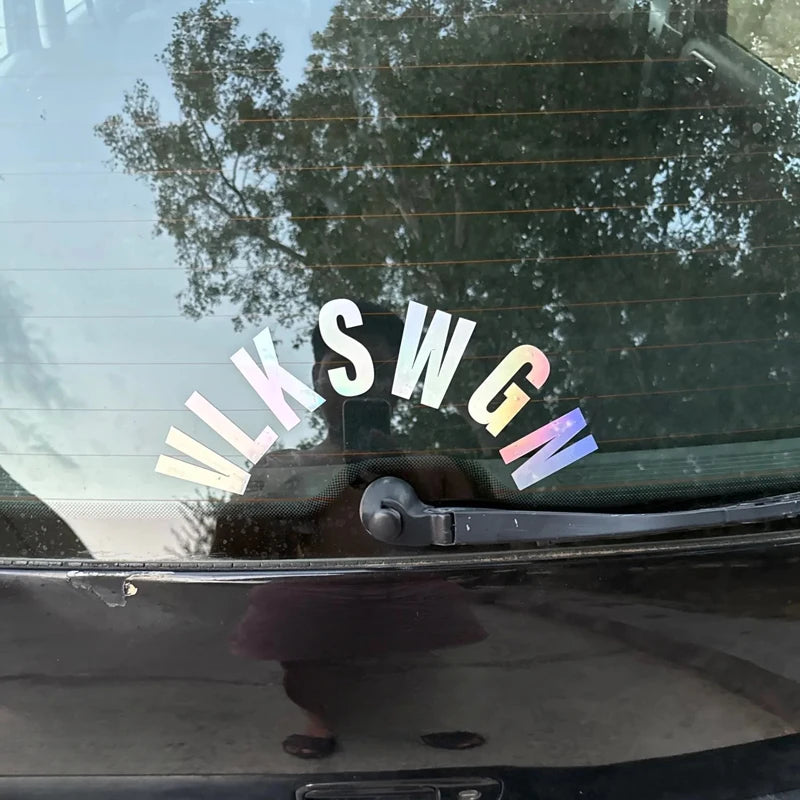 1PC VLKSWGN Car Stickers DIY Auto Rear Wiper Window Trunk Letters Waterproof Vinyl Decals Refit RV Car Styling Decoration