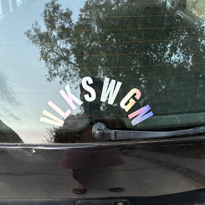1PC VLKSWGN Car Stickers DIY Auto Rear Wiper Window Trunk Letters Waterproof Vinyl Decals Refit RV Car Styling Decoration