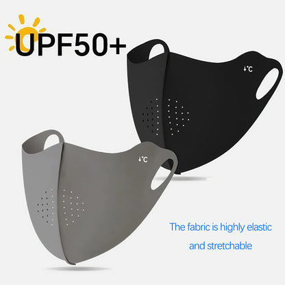 Cooling Mask for Women Men Ice Silk Driving Summer Face Cover Lightweight Washable Breathable Cycling Ice Silk Shopping Sun M