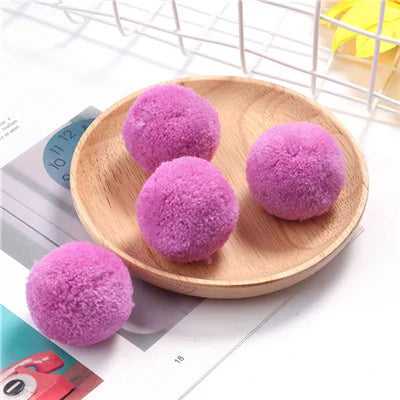 Multi Size Pom Piel 15mm/20mm/25mm/30mm/40mm Soft Pompones Fluffy Plush Crafts DIY Pom Pom Bal Wedding Sewing Party Accessori