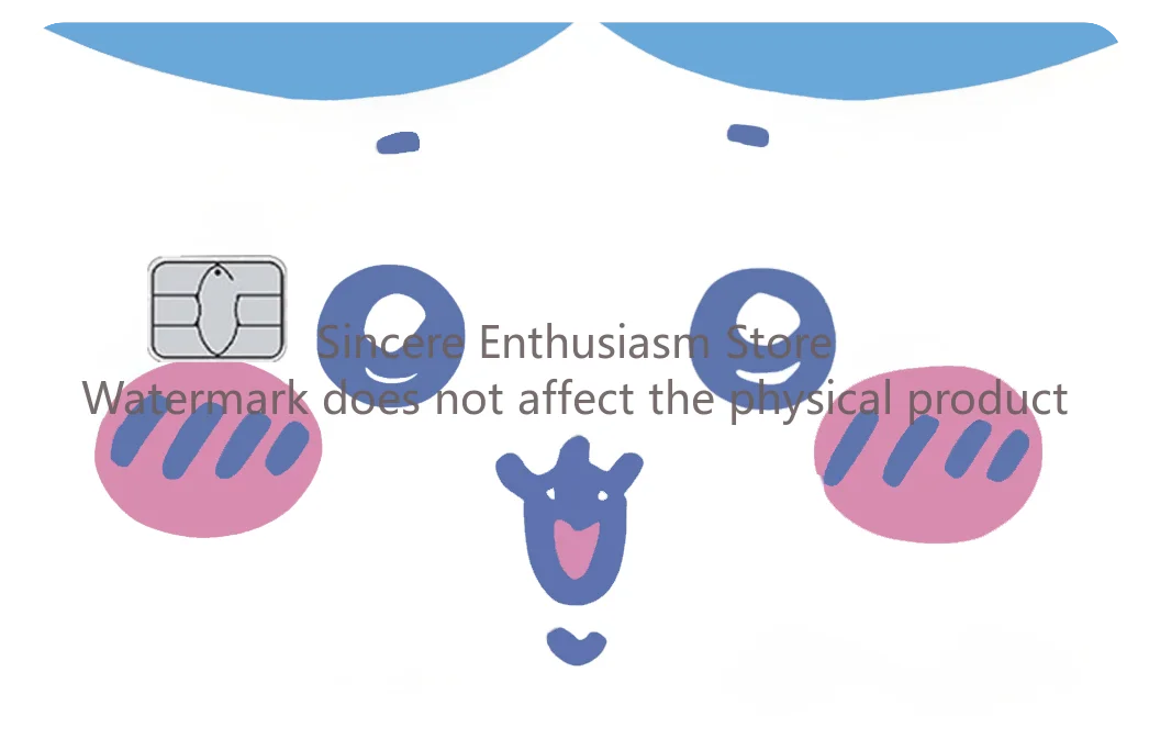 Cartoon Kawaii Chiikawas Credit Card Skin Stickers Cute Matte Sticker for VISA JCB Mastercard and Other IC Card Decorative