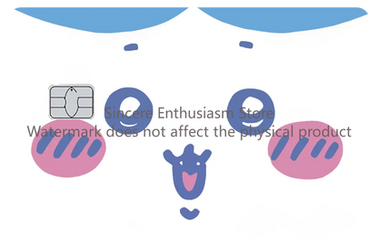 Cartoon Kawaii Chiikawas Credit Card Skin Stickers Cute Matte Sticker for VISA JCB Mastercard and Other IC Card Decorative