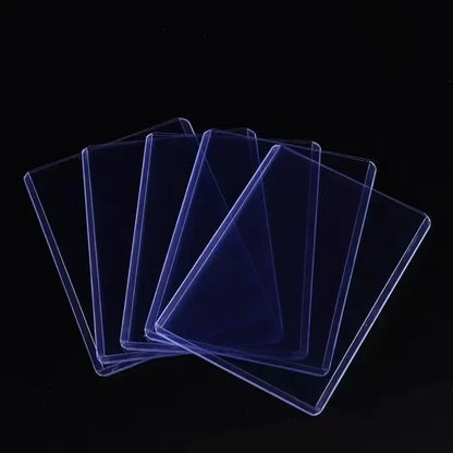35PT Top Cover Loader Clear Protective Trading Card Holder Hard Plastic Card Sleeves Holder for Baseball Card Sports Cards
