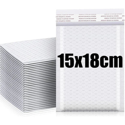 White Self-Sealing Bubble Envelopes Bag Waterproof Mailers Shipping Envelope Pouch Packaging Bags Storage Organizer