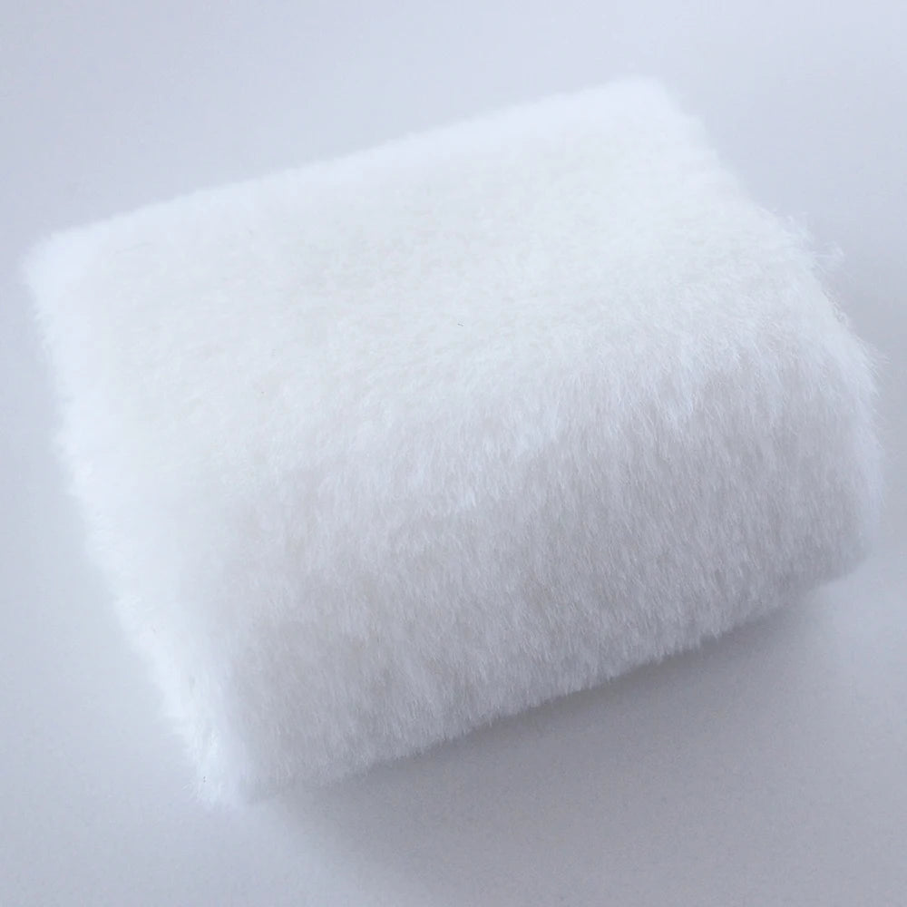 DIY 5MM Plush Fabric Encryption Thickening fabric solid Solf Atrtificial Fur Patchwork bags Doll clothing Decoration material