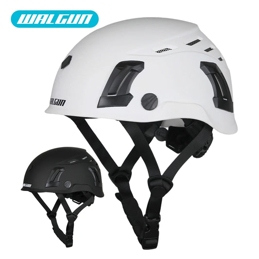 WALGUN K202 Construction Work Safety Helmet with Goggle Lens Visor Ear Protection Hat Electrician Work-at-height Climbing Hel