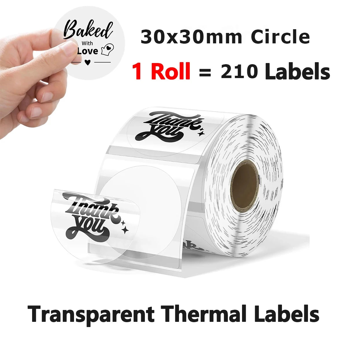 Munbyn/Nelko Holographic Laser Label Sticker Matte Silver Thermal Paper for M110 M220 M200 E210 P50 PM220 DETONG P1 WP9520 Ma