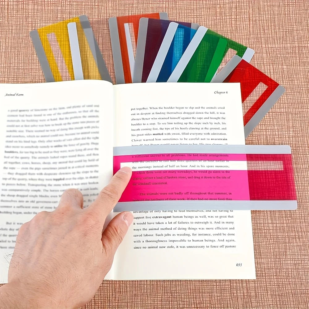 Colorful Reading Guide Strips - Ideal for Classroom and Home Use, Enhances Reading Comprehension, Classroom Reading Aid