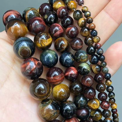 Natural Stone Dark Blue Chalcedony Jades Beads Round Loose Spacer Beads For Jewelry Making 4/6/8/10/12mm DIY Handmade Bracele