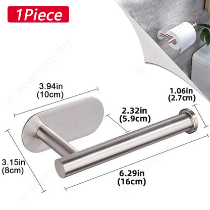 1~2PCS Toilet Paper Rack Bathroom Paper Towel Holder Adhesive Absorbent Paper Dispenser WC Kitchen Hardware Storage Accessori