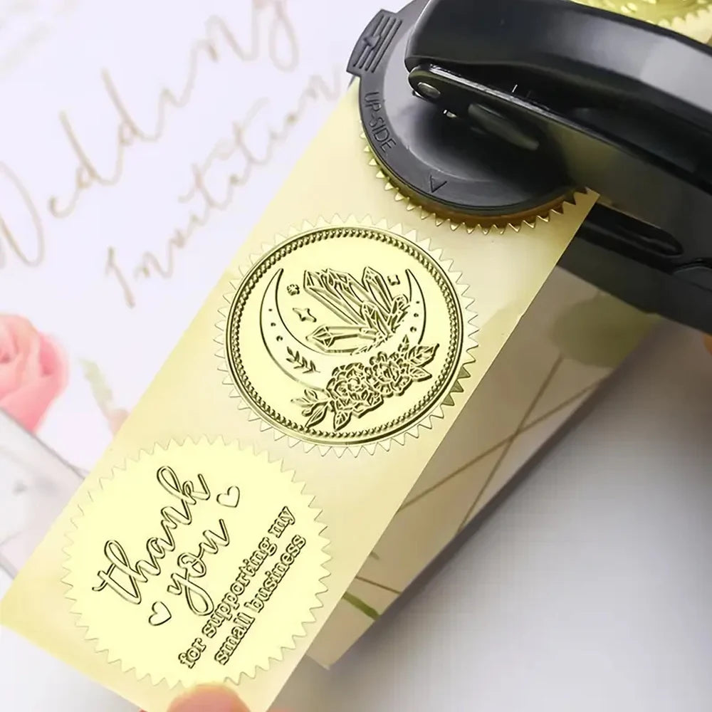 Embosser Stamp LOGO Customized Wedding Library Book Private Seals Customization Envelope Party Invitation Embossing Stamps DI