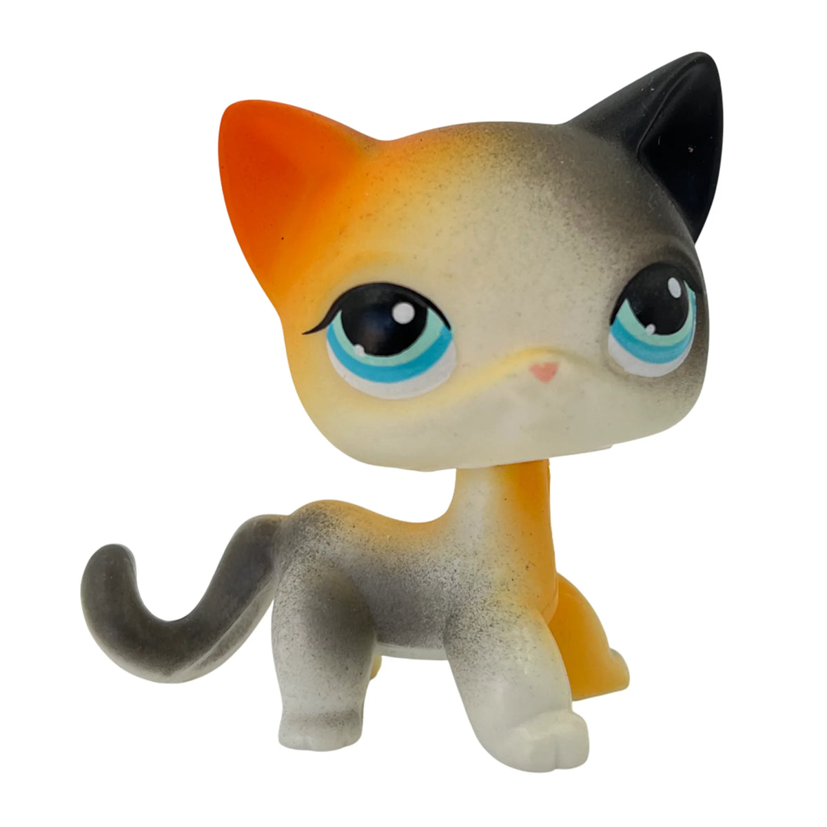 Rare Pet Toy Mini Stands Short Hair Kitten Old Figures Collection Original Bobble Head Toy LPS