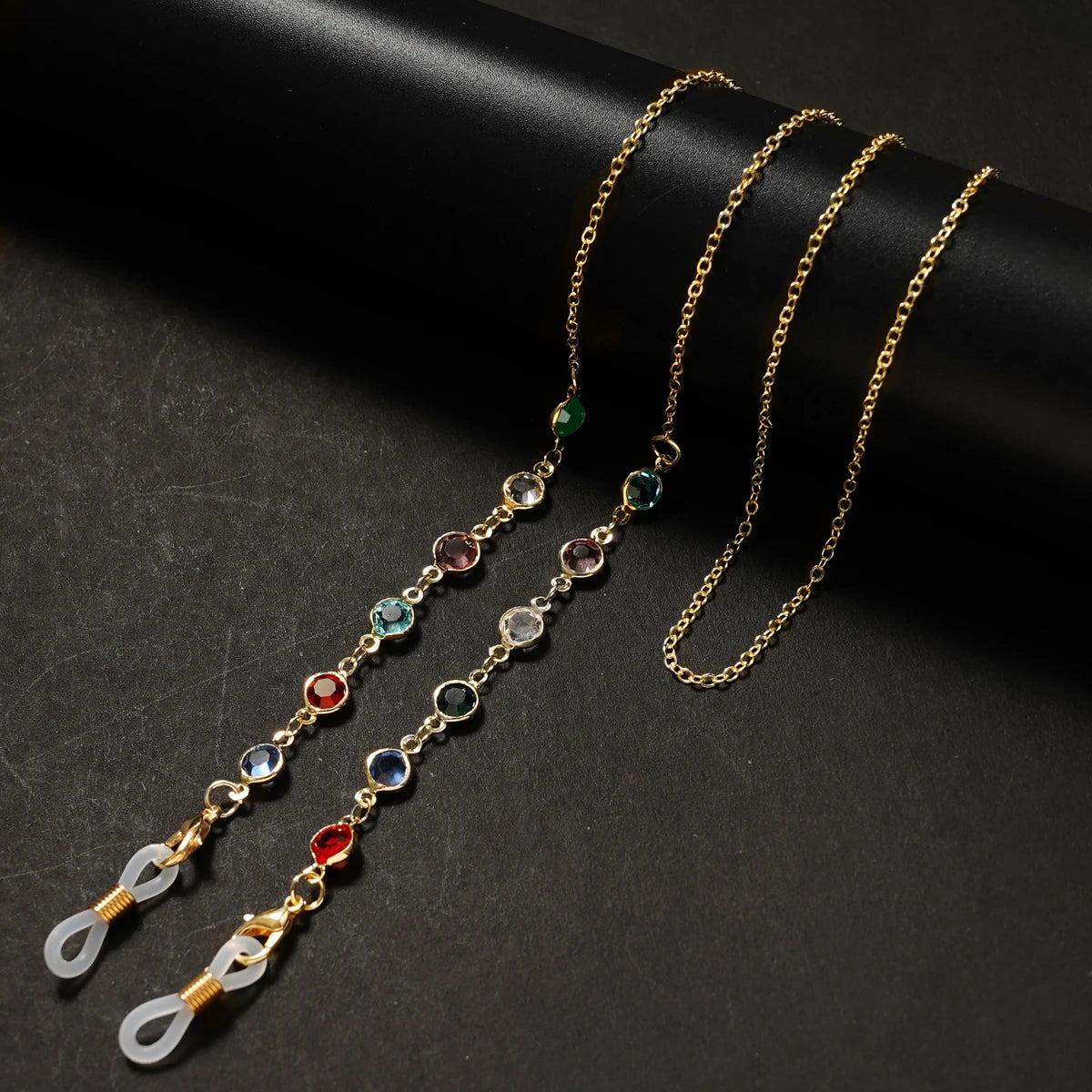 Sunglasses Masking Chains For Women Acrylic Pearl Crystal Eyeglasses Chains Lanyard Glass 2022 New Fashion Jewelry - army gre