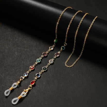 Sunglasses Masking Chains For Women Acrylic Pearl Crystal Eyeglasses Chains Lanyard Glass 2022 New Fashion Jewelry