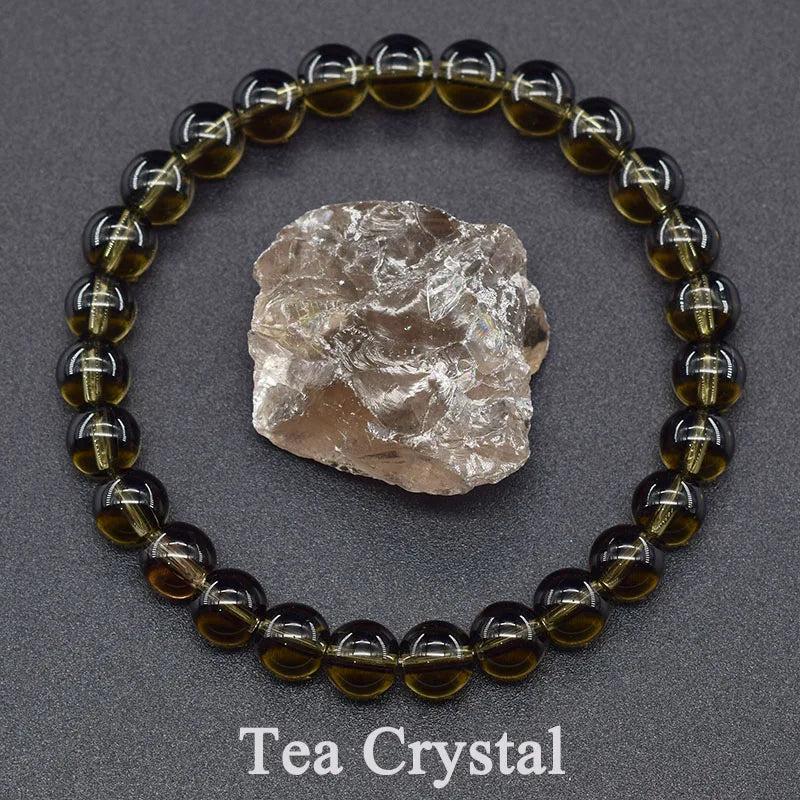 Real 5A Natural Lapis Lazuli Stone Beads Bracelet Homme Elastic Energy Healing Jewelry for Women Gift for Boyfriend - 34 Tea 