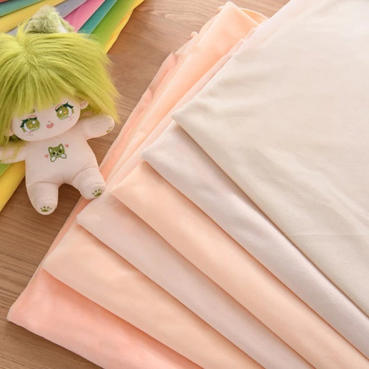 50x50cm 1mm Doll Skin Fabric Factory Special Skin Color Fabric Crystal Super Soft Short Plush Fabric DIY Handmade Cloth TJ987
