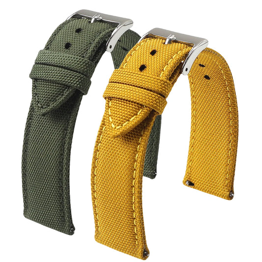18mm 19mm 20mm 21mm 22mm 24mm Waterproof Sailcloth Watch Strap Two-Sided Nylon Watchband Quick Release Band Sport Belt For Me