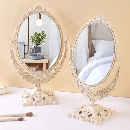 Nordic Makeup Mirror Ins Vintage Decorative Mirror Plastic Cosmetic Mirror Room Home Decor Espejos Decorativos Beauty Tools -