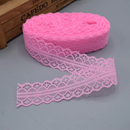 28mm wide beautiful lace ribbon lace fabric DIY embroidery pure lace embroidery decoration 21 color lace fabric 5-10yards
