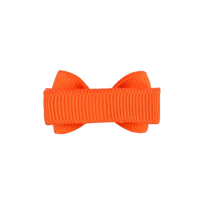 1.2 Inches Solid Colors Mini Hair Bows With Clip For Kids Girls Hairgrips Ribbon Covered Safety Bows Headwear Hair Accessorie