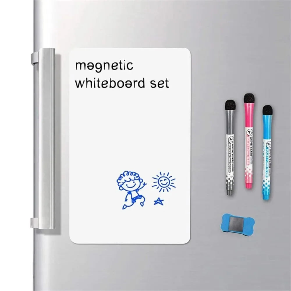 A4/A3 Magnetic Whiteboard Dry Erase White Board Markers Office Home Erasable Flexible Refrigerator Magnet Memo Message Board