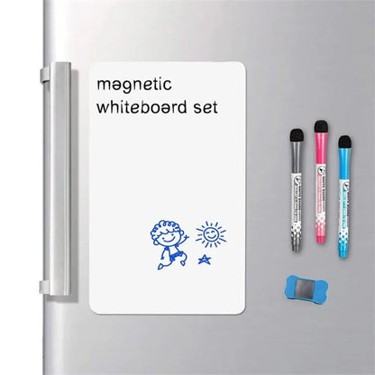 A4/A3 Magnetic Whiteboard Dry Erase White Board Markers Office Home Erasable Flexible Refrigerator Magnet Memo Message Board