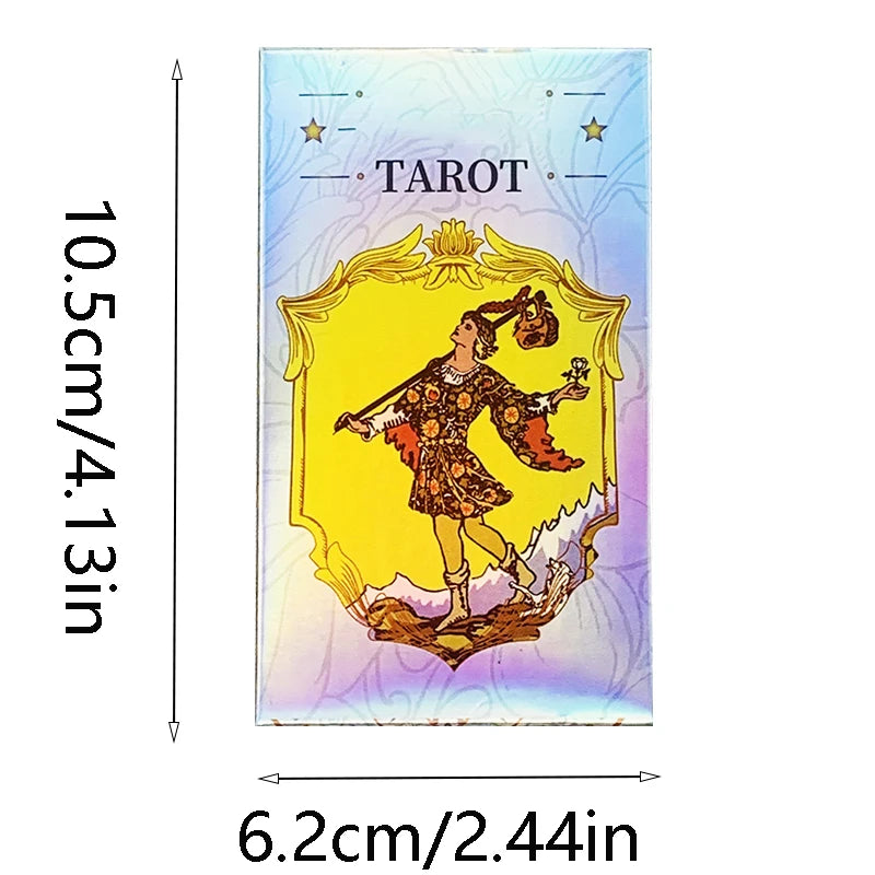 Tarot Oracle 78pcs Specially Designed Cards Family Entertainment Fate Divination Card Game ,Holiday Games, Christmas Gifts